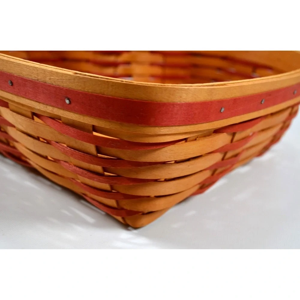 Longaberger 1999 Sweetheart Love Treasures Basket Cloth Liner 2 Clear Protectors